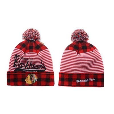 查看 Jacquard Logo Skiing Beanie Winter Hats With A Pompon On Top 详情