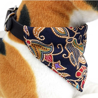 查看 Promotional Custom Logo Design Printed Pet Dog Bandana with Collar 详情