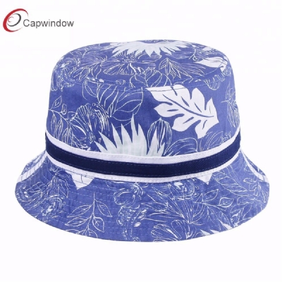 查看 Blue Full Printing flower Pattern fishing summer Bucket Hat 详情
